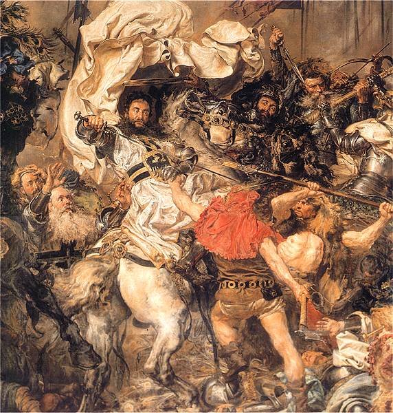 Battle of Grunwald, the death of the Grand Master Ulrich von Jungingen (detail)